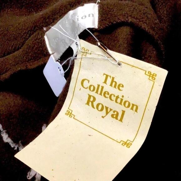 The Collection Royal 3D Leaves Full Zip Fleece Jacket – Small NWT” - Picture 6 of 7